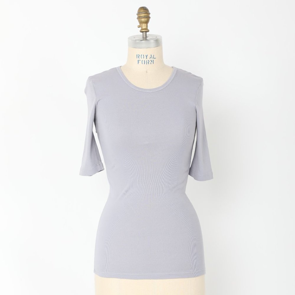 1/4 Sleeve Crew in New Dove